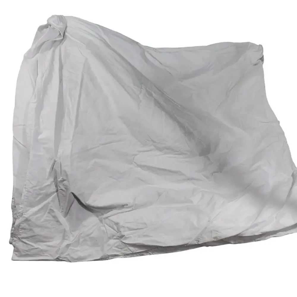 BEDSURE! PURE WHITE 100% FINE COTTON ZIPPER CLOSURE DUVET COVER! FULL SIZE!